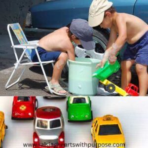 Toy-car-washing-station