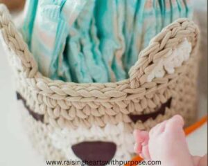 Nesting Fabric Diaper Baskets
